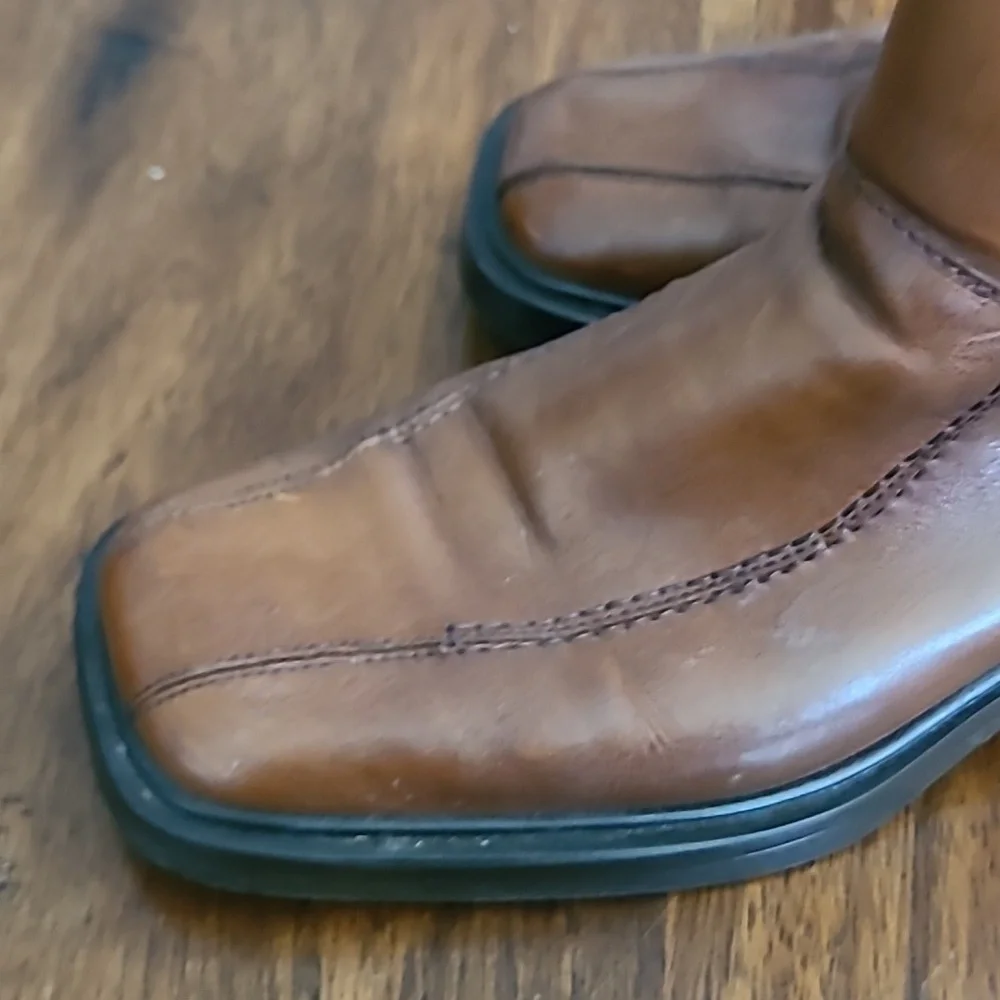 ALDO Business Casual Leather Men's Dress Shoes Mid-top Boots Brown 10.5M (42)
